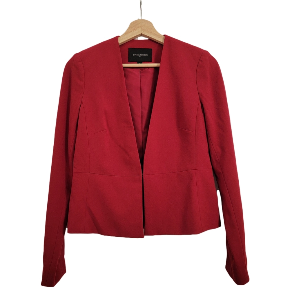 Banana Republic Red Blazer Size 0
